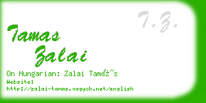 tamas zalai business card